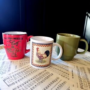 Farmhouse mug set of 3